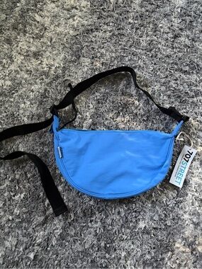 707 Street Blue Medium Crescent Purse Bag NEW W TAG